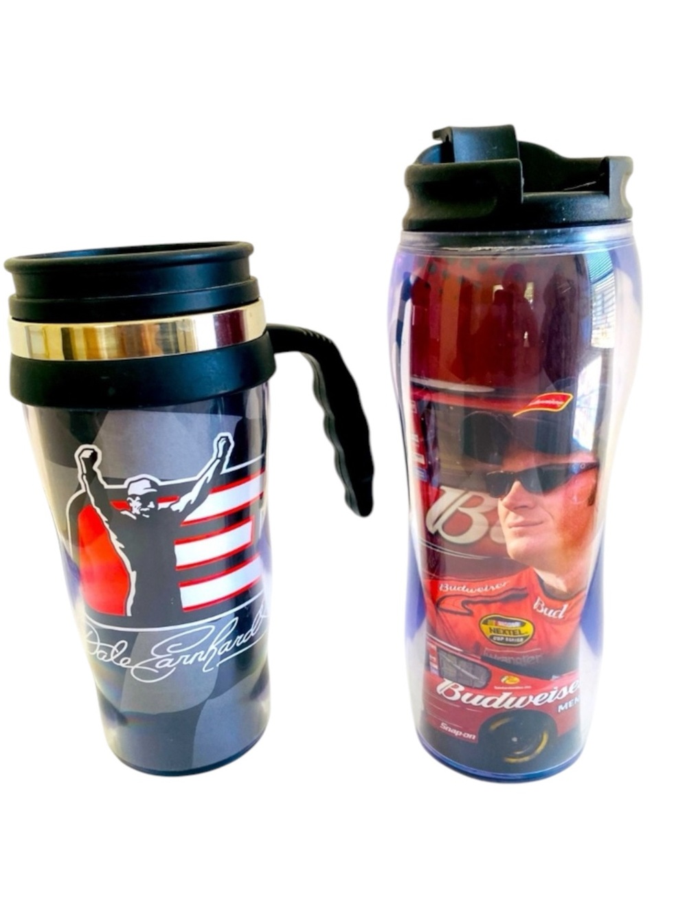 DALE EARNHARDT #8 Travel Mug & Tumbler Action Sports Fan Nascar Racing Budweiser